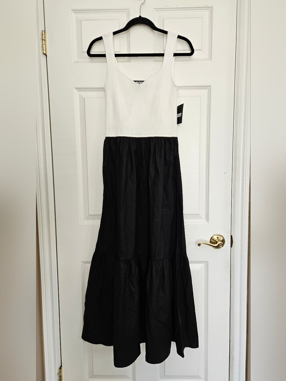 BN White and Black Maxi Dress